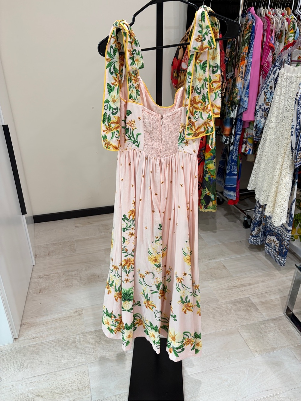Farm Rio: Botanical Beauty floral cotton-blend midi dress - Picture 10 of 13